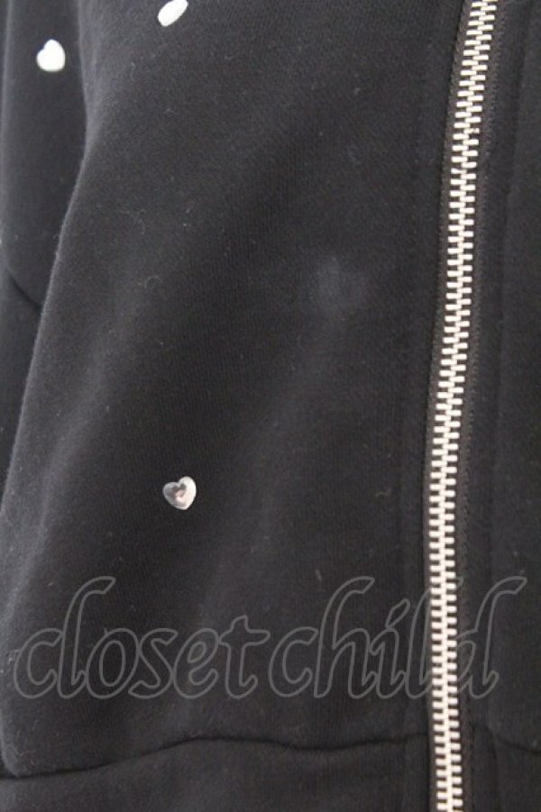 画像2: evelyn / ハートビジューセットアップ  クロ O-26-02-21-004-LO-OP-IG-OS (2)