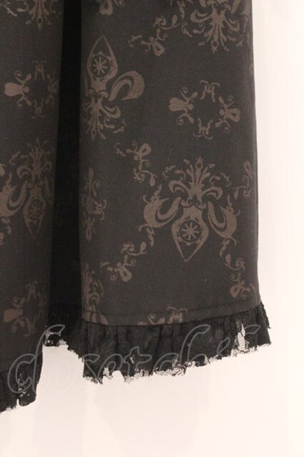 画像4: STEAM / ジャガードポーチロングスカート  ブラック O-26-02-21-030-HN-SK-IG-OS (4)