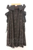 画像5: STEAM / ジャガードポーチロングスカート  ブラック O-26-02-21-030-HN-SK-IG-OS (5)