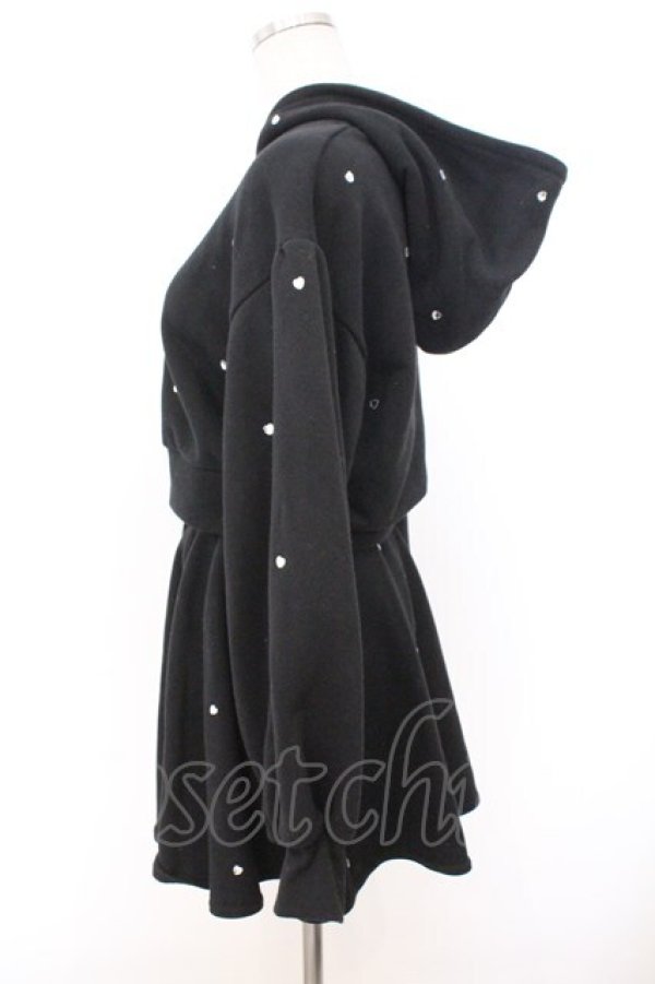 画像3: evelyn / ハートビジューセットアップ  クロ O-26-02-21-004-LO-OP-IG-OS (3)