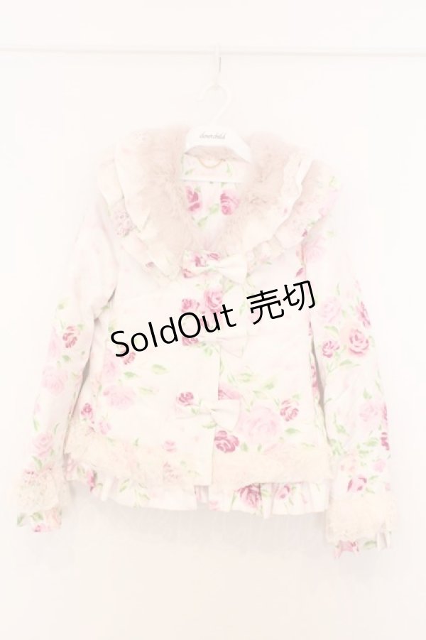 画像1: JESUS DIAMANTE / ベルサイユダウンコート 38 ぼかし薔薇 O-26-02-21-038-JE-CO-IG-OS (1)