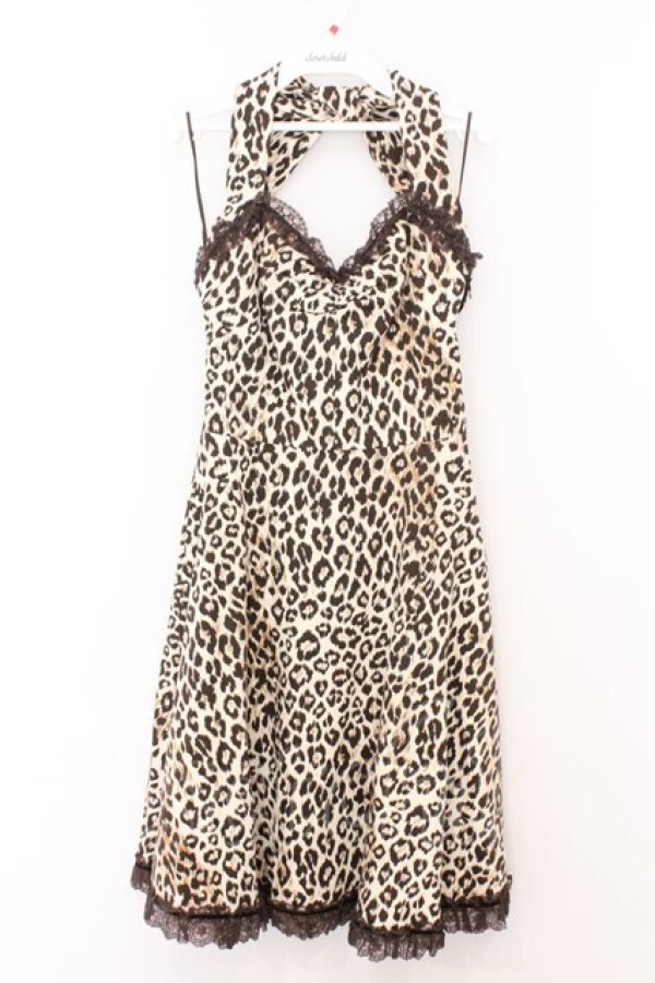 画像1: JESUS DIAMANTE / お散歩ワンピース 40 豹柄 O-26-02-21-043-JE-TS-IG-OS (1)