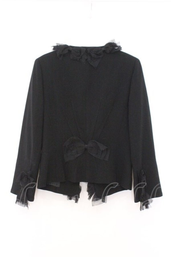 画像3: JESUS DIAMANTE / リボンジャケット 38 クロ O-26-02-21-047-JE-JA-IG-OS (3)