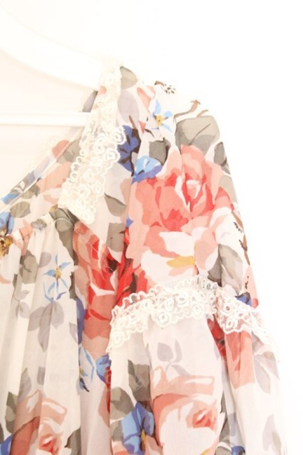 画像2: JESUS DIAMANTE / 新マリネットワンピース 40 新トリアノン柄 オフシロ O-26-02-21-053-JE-OP-IG-OS (2)