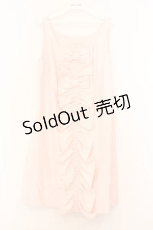 画像: JESUS DIAMANTE / BIGフリルリボンワンピース　 42 ピンクシャンタン O-26-02-21-054-JE-OP-IG-OS