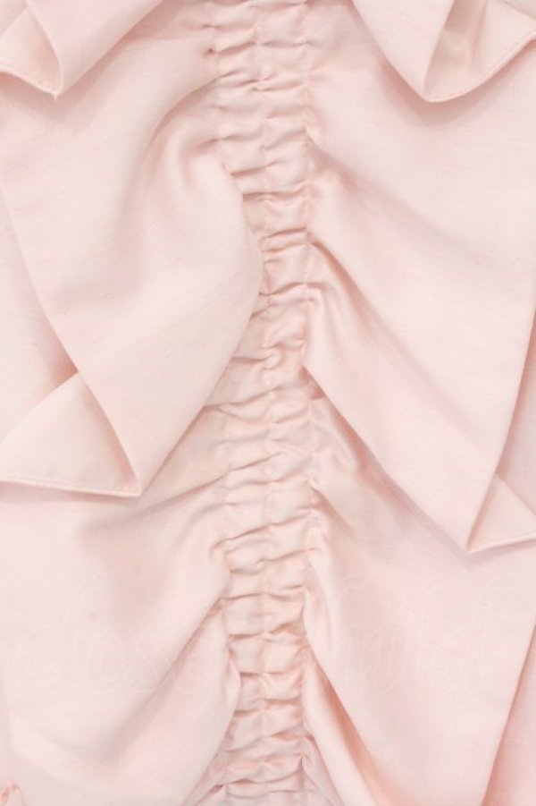 画像3: JESUS DIAMANTE / BIGフリルリボンワンピース　 42 ピンクシャンタン O-26-02-21-054-JE-OP-IG-OS (3)