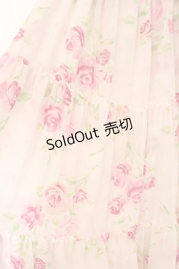 画像3: JESUS DIAMANTE / レーシーカリブマキシ  ぼかし薔薇 O-26-02-21-057-JE-OP-IG-OS (3)