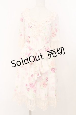 画像: JESUS DIAMANTE / スペシャルアントワーヌワンピース  ぼかし薔薇 O-26-02-21-059-JE-OP-IG-OS