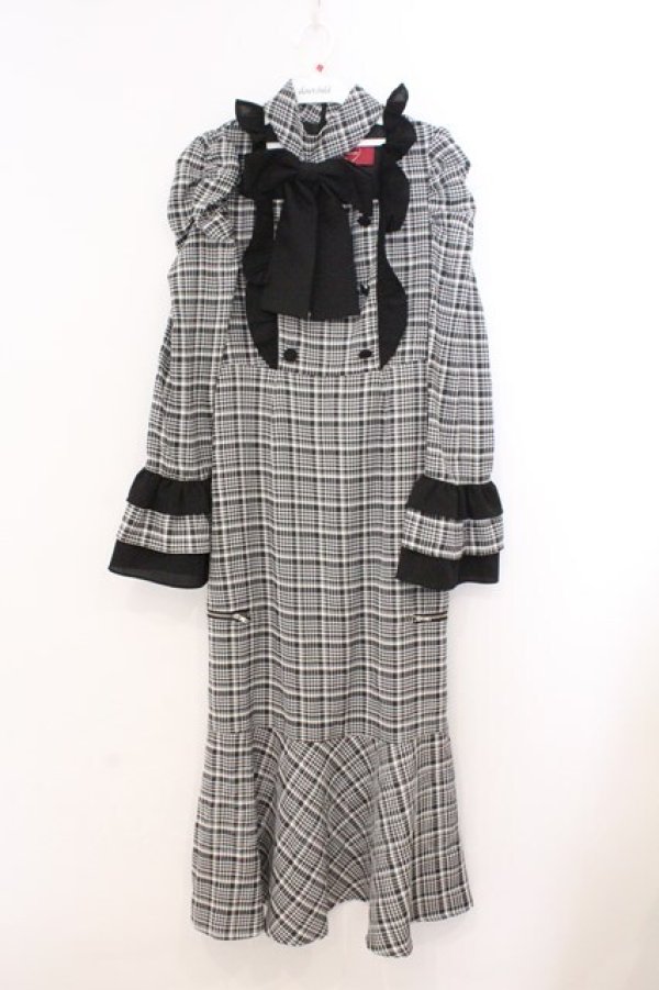 画像1: Jamieエーエヌケー / マーメイドフリルワンピース  クロ O-26-02-21-061-0-OP-IG-OS (1)