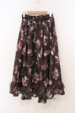 画像3: axes femme / ローズ・オン・フルールスカート F ワイン O-26-02-21-063-AX-SK-IG-OS (3)