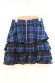 画像3: Jamie エーエヌケー / チェックティアードスカート  ブルー×クロ O-26-02-21-064-LO-TO-IG-OS (3)