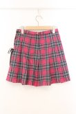 画像3: BATSU / レースアップチェックスカート M ピンク O-26-02-21-065-PU-SK-IG-OS (3)