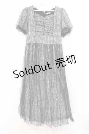 画像: evelyn / ふわっとギャザーロングワンピース  クロ×シロ O-26-02-21-070-LO-OP-IG-OS