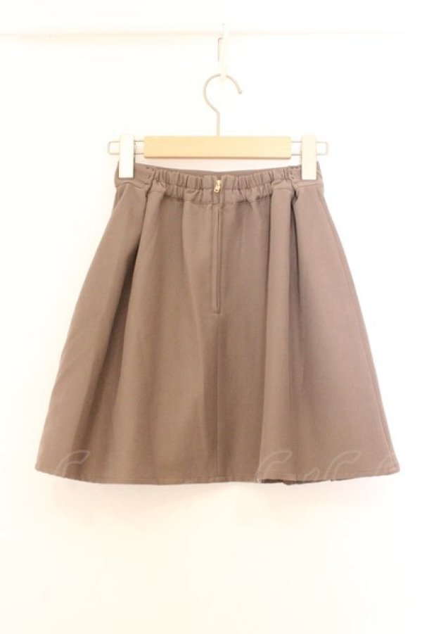 画像2: Honey Cinnamon / ダブルボタンプリーツスカート  ブラウン O-26-02-21-071-LO-SK-IG-OS (2)