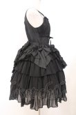 画像3: ALICE and the PIRATES / ギャザーシフォンジャンパースカート  クロ O-26-02-21-008-PA-OP-IG-OS (3)