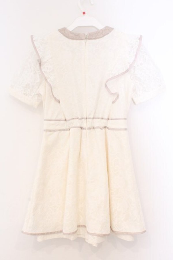 画像3: evelyn / 総レースリボンワンピース  オフシロ×アイボリー O-26-02-21-083-LO-OP-IG-OS (3)