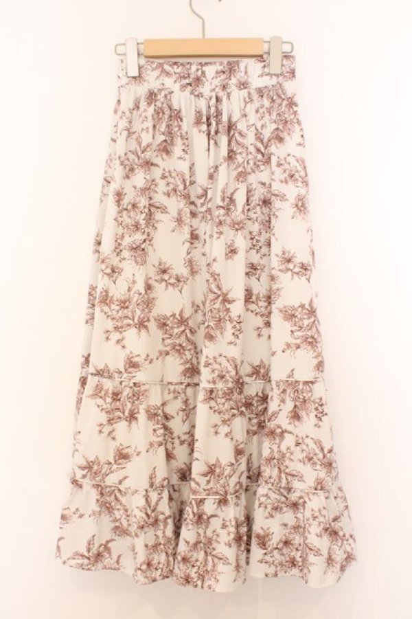 画像3: An MILLE / Flower切替フレアスカート  アイボリー O-26-02-21-086-EL-SK-IG-OS (3)