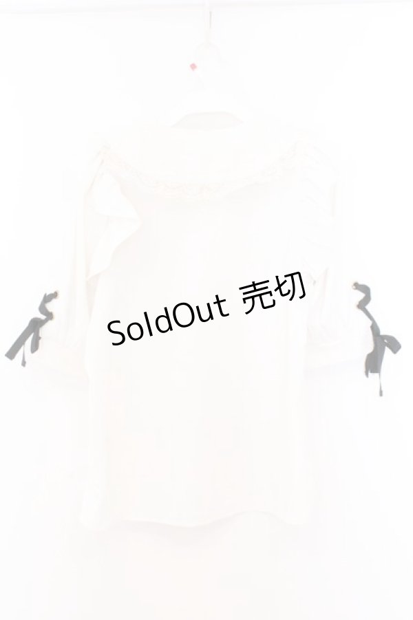 画像3: Rojita / BIGレース衿袖リボンブラウス  オフシロ O-26-02-21-087-LO-BL-IG-OS (3)