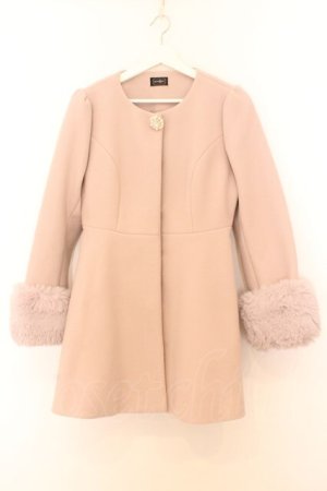 画像: evelyn / ノーカラーコート S ピンクベージュ O-26-02-21-094-LO-CO-IG-OS