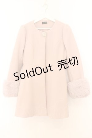 画像: evelyn / ノーカラーコート S ピンクベージュ O-26-02-21-094-LO-CO-IG-ZTC021