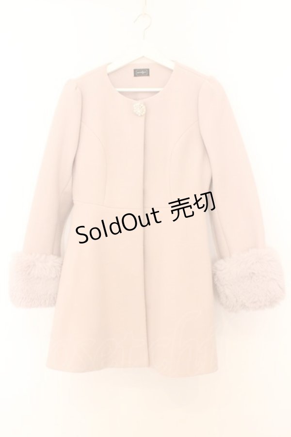 画像1: evelyn / ノーカラーコート S ピンクベージュ O-26-02-21-094-LO-CO-IG-ZTC021 (1)