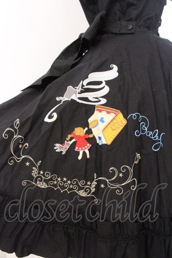 画像4: BABY,THE STARS SHINE BRIGHT / オズの魔法使いアップリケサーキュラージャンパースカート  クロ O-26-02-21-010-BA-OP-IG-OS (4)