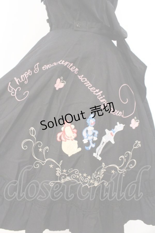 画像5: BABY,THE STARS SHINE BRIGHT / オズの魔法使いアップリケサーキュラージャンパースカート  クロ O-26-02-21-010-BA-OP-IG-OS (5)