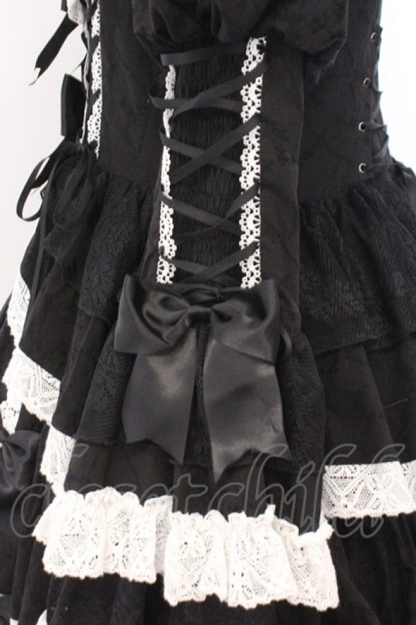 画像5: Hoshibako Works / シャルロット デコラティヴワンピース  クロ×シロ O-26-02-21-011-LO-OP-IG-OS (5)