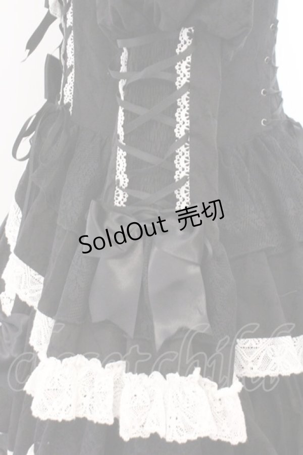 画像5: Hoshibako Works / シャルロット デコラティヴワンピース  クロ×シロ O-26-02-21-011-LO-OP-IG-OS (5)