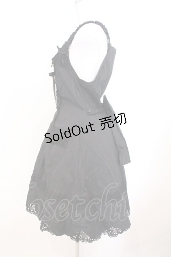 画像4: BABY,THE STARS SHINE BRIGHT / 裾スカラップジャンパースカート  クロ O-26-02-21-015-BA-OP-IG-OS (4)