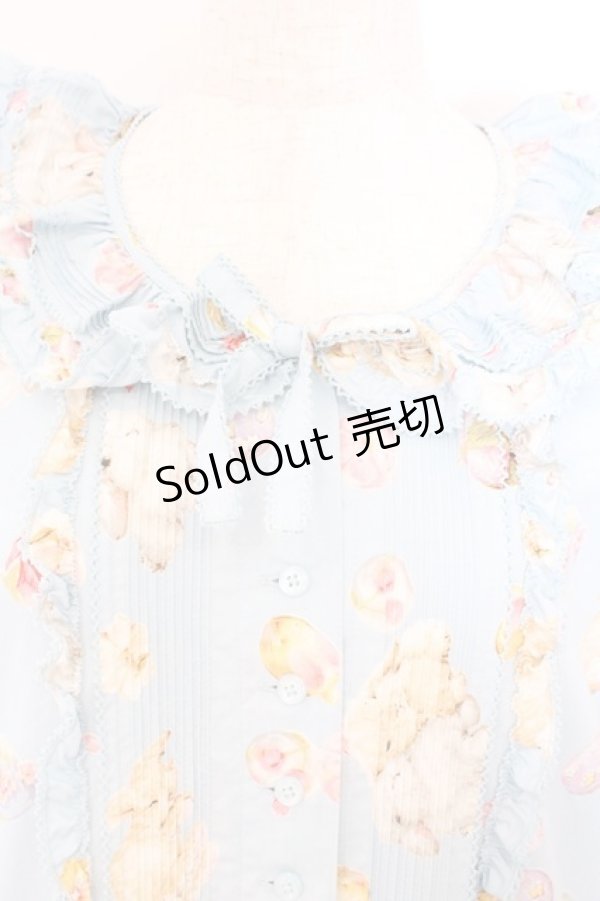 画像2: PINK HOUSE / 幸見うさぎプリントフリルワンピース  ソライロ O-26-02-21-016-LO-OP-OW-OS (2)