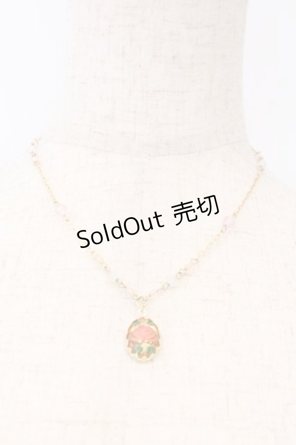 画像1: LIZ LISA / ローズカボションネックレス  ゴールド O-26-02-22-017-LO-AC-OW-OS (1)