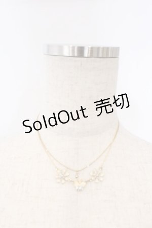 画像: LIZ LISA / フラワーストーンネックレス  ゴールド O-26-02-22-020-LO-AC-OW-OS