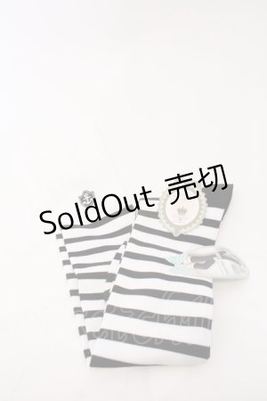 画像: LOLITAその他 / ソックス  クロ×シロ O-26-02-22-024-LO-ZA-OW-OS