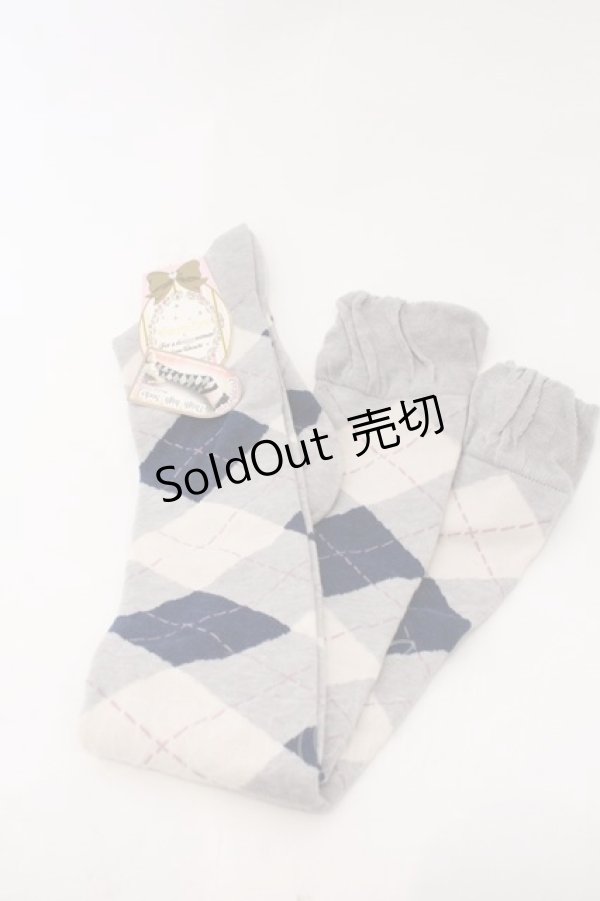 画像1: LOLITAその他 / ソックス  グレー×アーガイル O-26-02-22-027-LO-ZA-OW-OS (1)