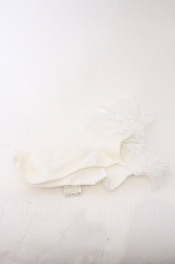 画像1: LOLITAその他 / ソックス  シロ O-26-02-22-044-LO-ZA-OW-OS (1)