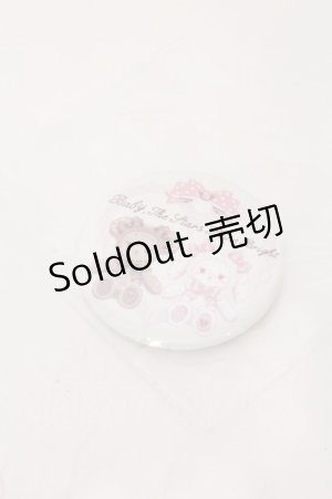 画像: BABY,THE STARS SHINE BRIGHT / くみゃちゃんのリボンとレース缶バッジ  アイボリー O-26-02-22-077-BA-AC-IG-OS