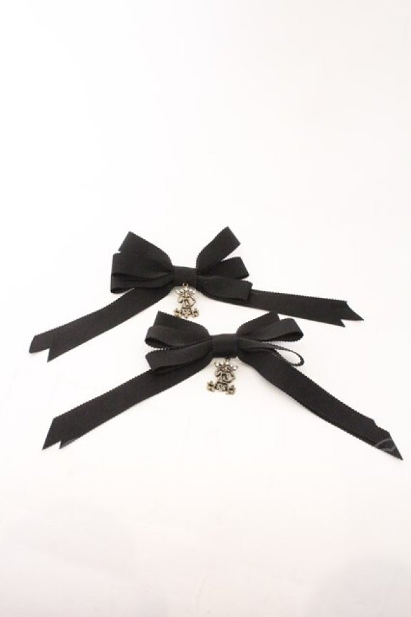 画像1: ALICE and the PIRATES / 多重リボンクリップ  クロ O-26-02-22-079-PA-AC-IG-OS (1)