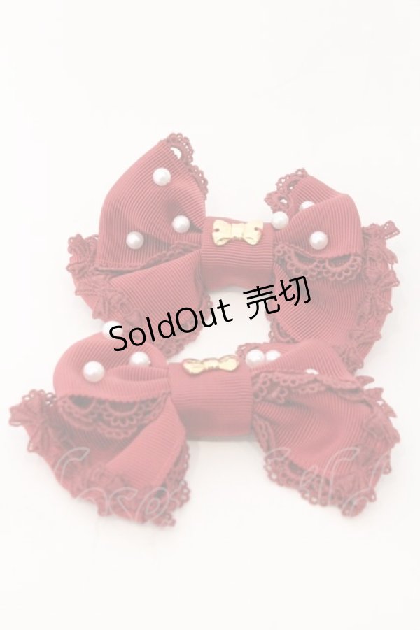 画像1: Angelic Pretty / ドルチェパールリボンクリップSet  アカ O-26-02-22-080-AP-AC-IG-OS (1)