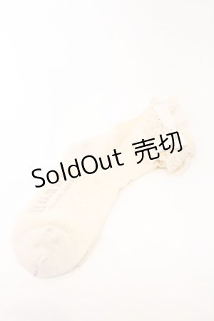 画像: axes femme kawaii / 透かしレースアップ柄ソックス  ベージュ O-26-02-22-082-AX-ZA-OW-ZT618-F002