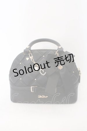 画像: LIZ LISA / ビジューキルティングハンドバッグ  クロ O-26-02-22-084-LO-BG-IG-ZTK031