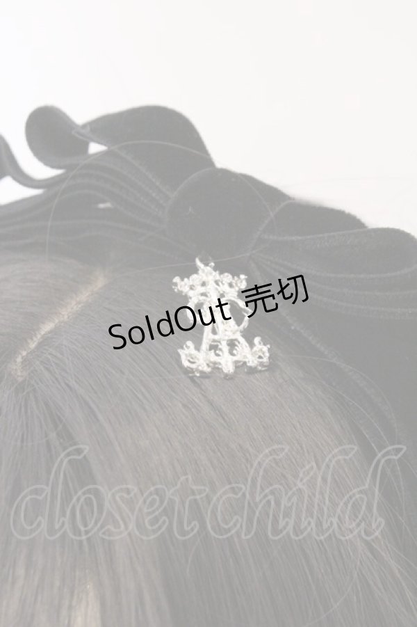 画像2: ALICE and the PIRATES / 別珍リボンカチューシャ  クロ O-26-02-22-087-PA-AC-IG-OS (2)