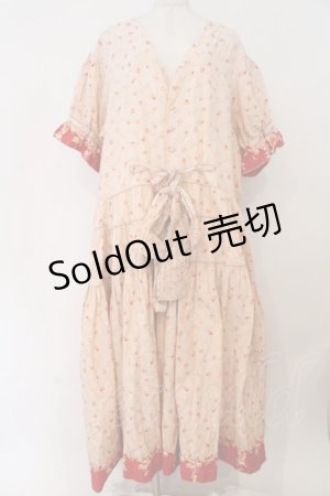 画像: WONDERFUL WORLD / ローズ格子柄ワンピース【改造品】  ピンク O-26-02-23-001-LO-OP-IG-OS