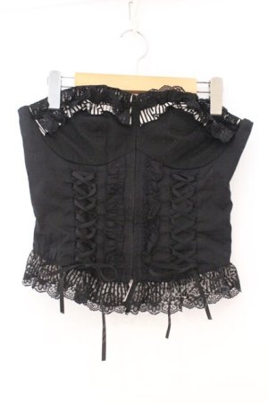 画像: PEACE NOW / ホルターリボン付きストライプビスチェ M ブラック O-26-02-23-029-PU-TO-OW-OS