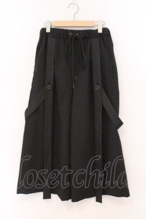 画像: MiDiom / サスペンダーワイドパンツ M ブラック O-26-02-23-032-PU-PA-YM-OS