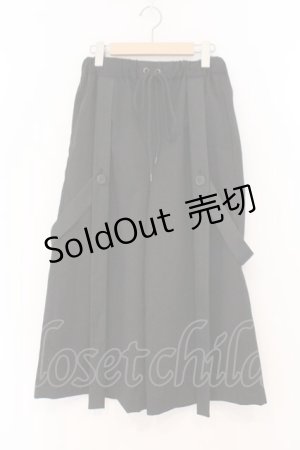 画像: MiDiom / サスペンダーワイドパンツ M ブラック O-26-02-23-032-PU-PA-YM-OS