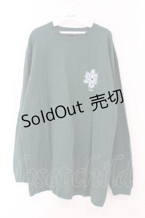 画像: ALTER VENOMV / バックプリントBIGカットソー  グリーン O-26-02-23-033-PU-TO-YM-ZT0312G