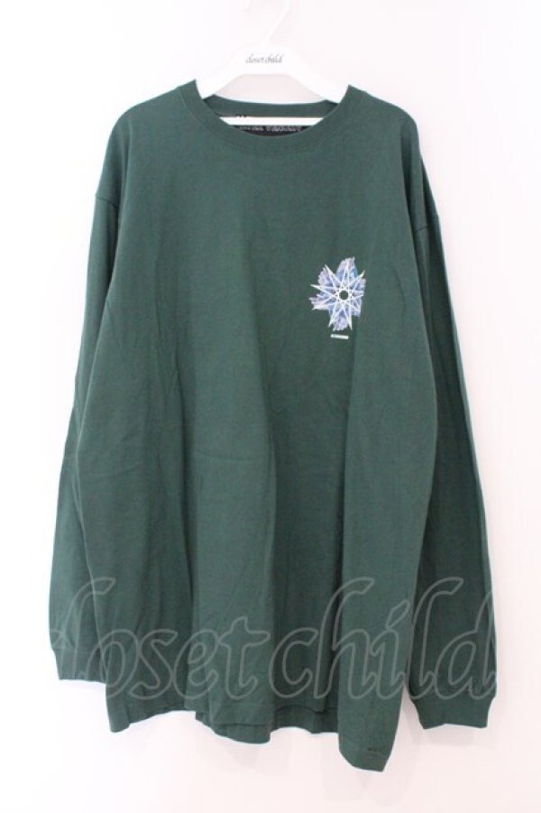 画像1: ALTER VENOMV / バックプリントBIGカットソー  グリーン O-26-02-23-033-PU-TO-YM-OS (1)