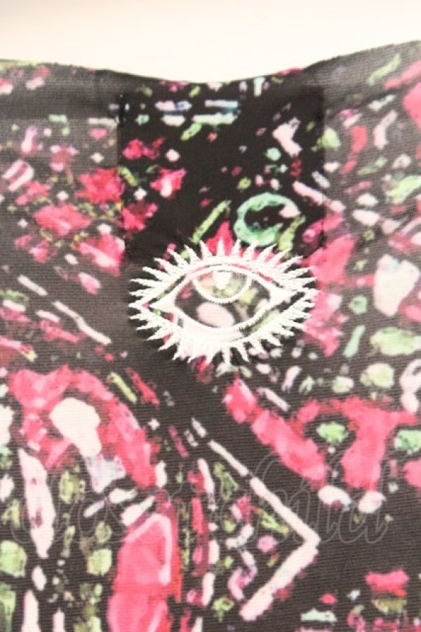 画像4: ALTER VENOMV / ステンドグラスUネックTシャツ M マルチ O-26-02-23-036-PU-TS-YM-OS (4)