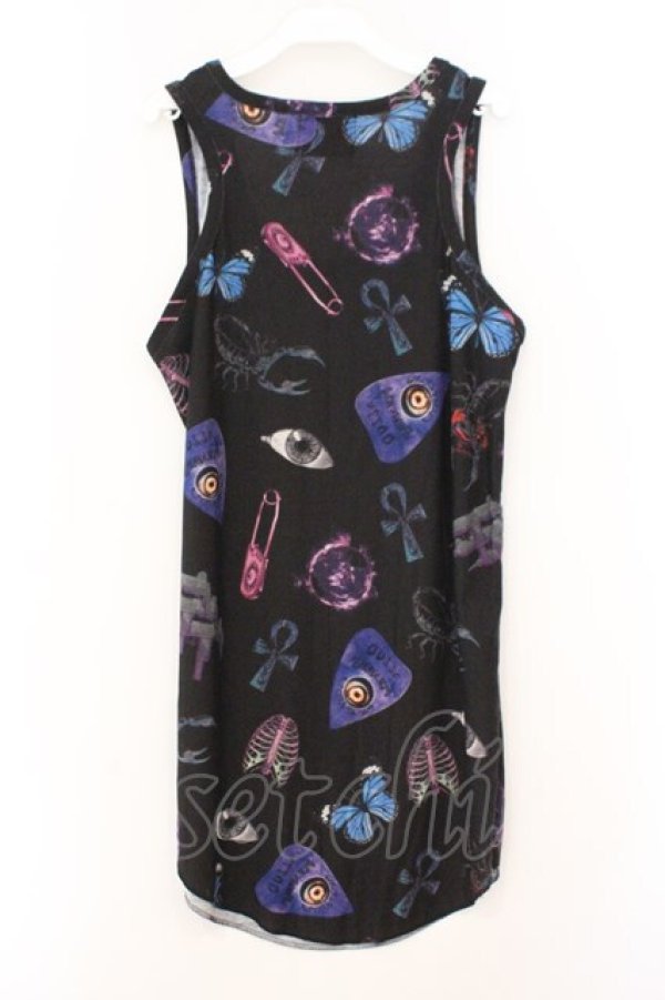 画像3: ALTER VENOMV / アイコン総柄タンクトップ  ブラック O-26-02-23-039-PU-TO-YM-OS (3)